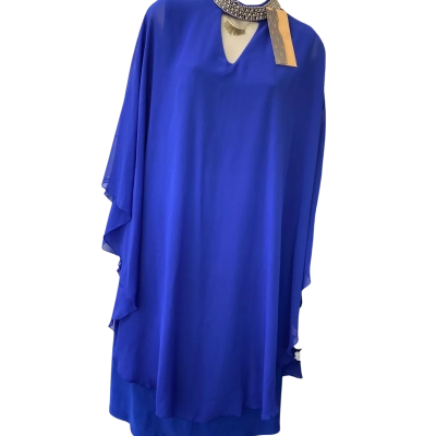 Liz Jordan Blue Midi Dress Size 10 