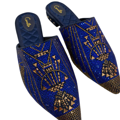 Camilla Womens Blue / Gold Mes Size 38