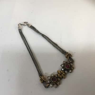  Women’s vintage Sterling Silver Bracelet Approx 20cm 