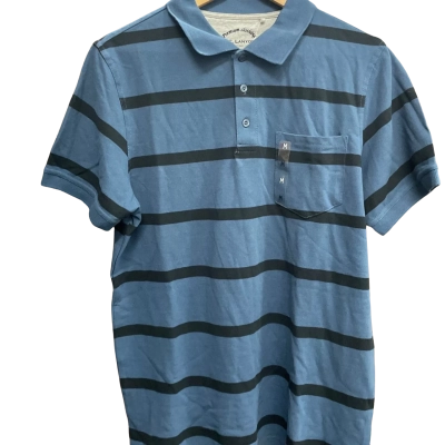 J.C Lanyon Size M Polo Shirt Black  / Blue 