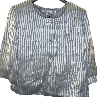 Fletcher Jones Womens  Top Size 14 Grey / Silver / White 