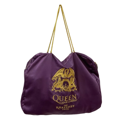 Queen & Adam Lambert The Rhapsody Tour Merch Bag including Robe, 2 Medium T-Shirts, 2 Scarves, Cap, Lanyards & Eyemask