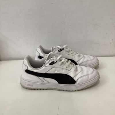 PUMA Doublecourt White Sedate Grey Sneakers Size EUR 43