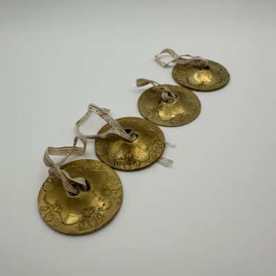 Set of 4 Brass Tingsha Cymbals 