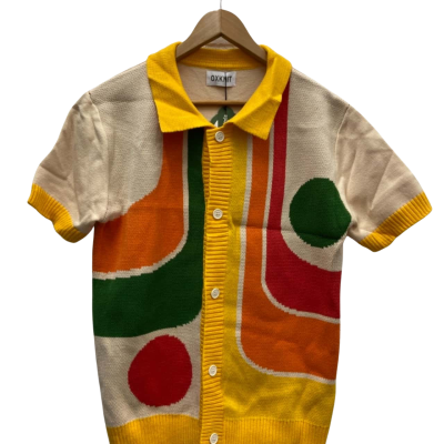 Oxknit Mens  Size M Button-down Cardigan Multicoloured 