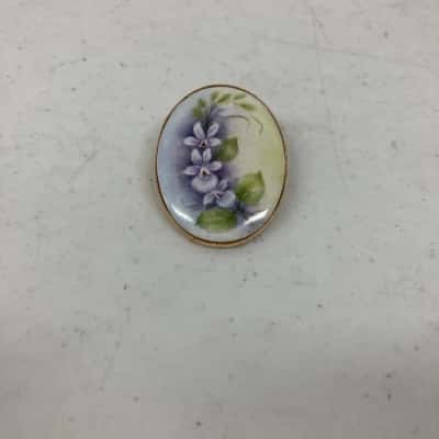  Womens GOLD COLOURED Vintage Style Floral Brooch