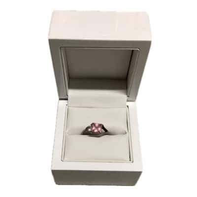  Womens Ring Pink Gem / Sterling Silver 