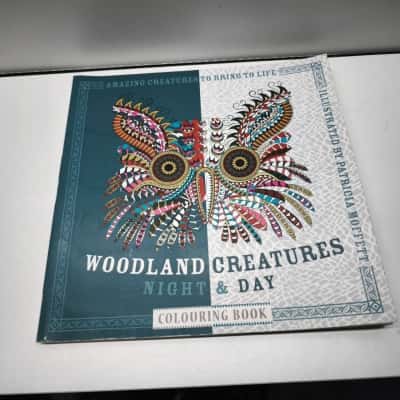 Woodland Creatures Night & Day Colouring Book Illustrated Patricia Moffett