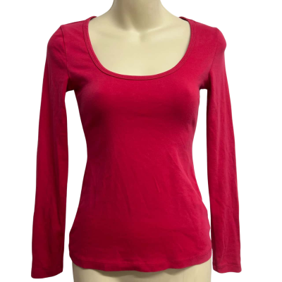 Kookai Womens Size 1 Pink Long Sleeve Shirt  