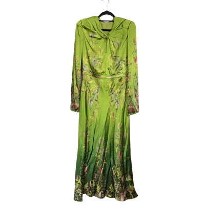  Saloni Womens  Size 16 "Claudia" Style 100% Silk Midi Dress 