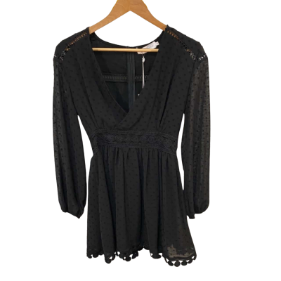 BNWT White Closet Womens  Size 10 Black Dress  