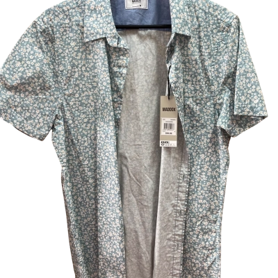  Mens  Size M Hawaiin Shirt Blue / Floral 