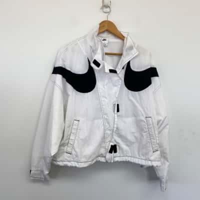 Nike White Running Sport Jacket  Size M 