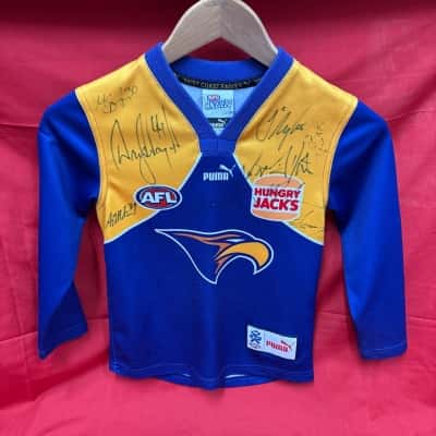 Puma Kids  Size 8 Vintage Mis 2000 WCE Blue & Gold Home AFL Guernsey  