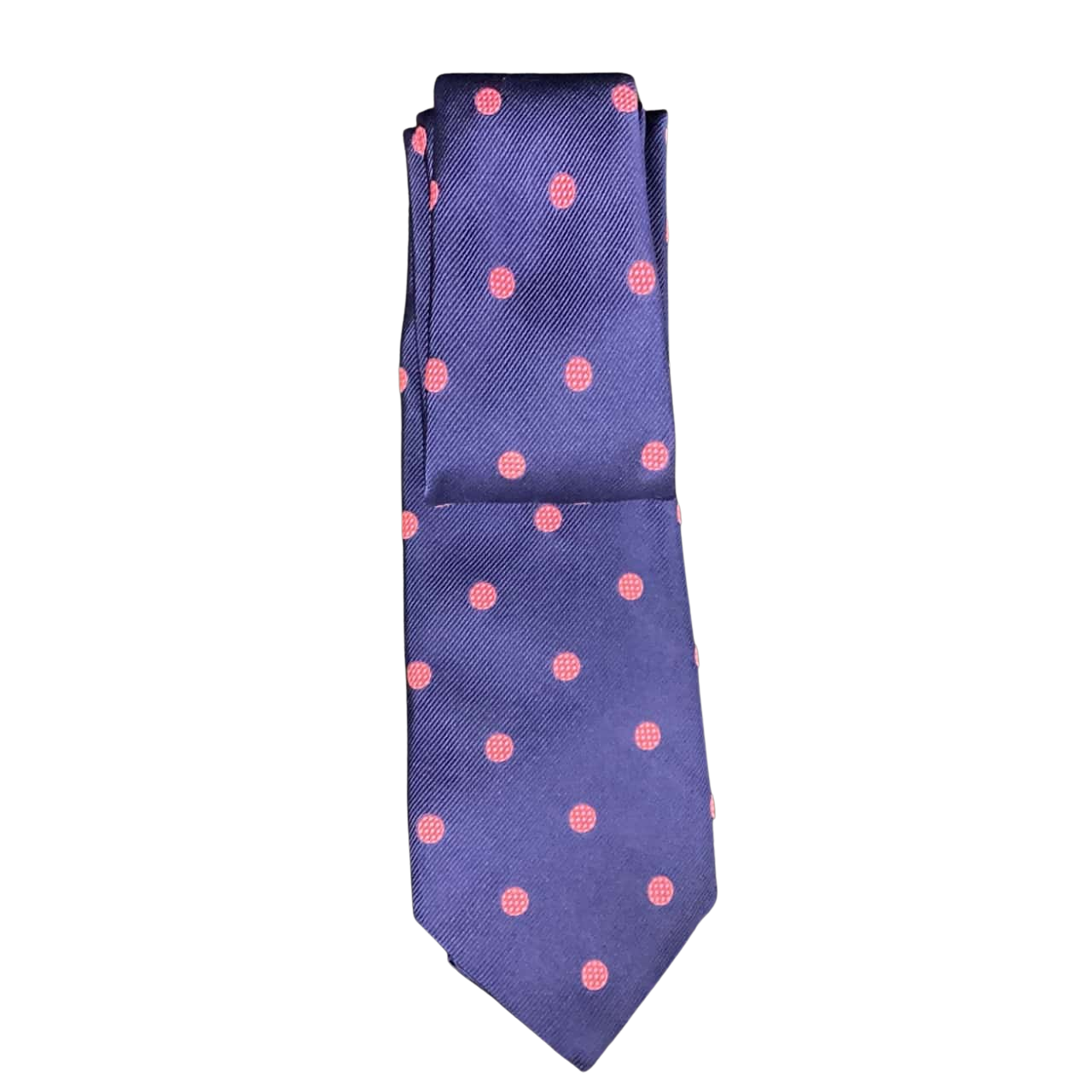Herringbone Mens Blue / Pink Silk Tie