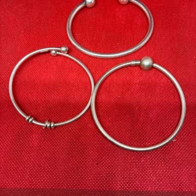 3x  Womens Bangles 925 Silver see pics/desc
