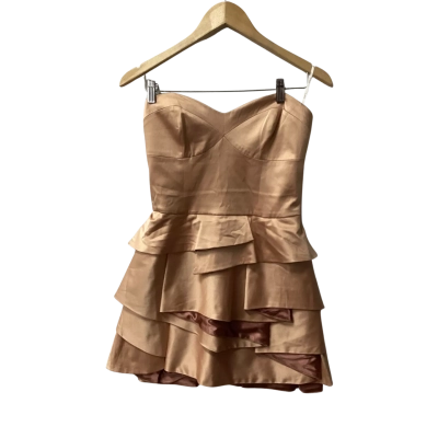 Pilgrim Womens  Size 12 Sleeveless Dress  Gold D