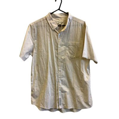 BNWT Sampson & Taylor Men's Size XL Danny Short Sleeve Linen Shirt Beige 