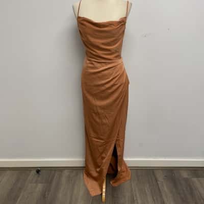 CHANCERY Illusion Absolutely Stunning /Terracotta Coloured / Elegant /Gown /Formal/ Dress Size 12 - Brand New with Tags - RRP $369.00  