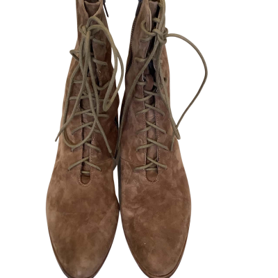 Django & Juliette Womens Size 42 Imbalms Ankle Suede Boots Brown