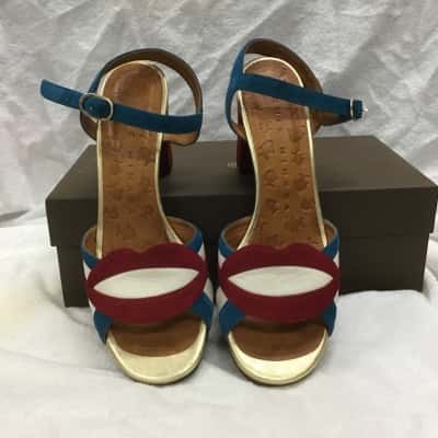  Chie Mihara Womens  Sandal Size 40 multicoloured strap design