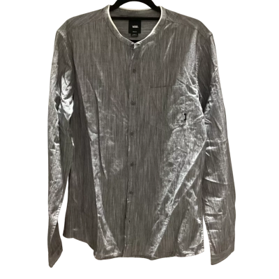 BNWT Vans Mens Size M Grey Casual Long Sleeve/No Collar Shirt RRP $44.50