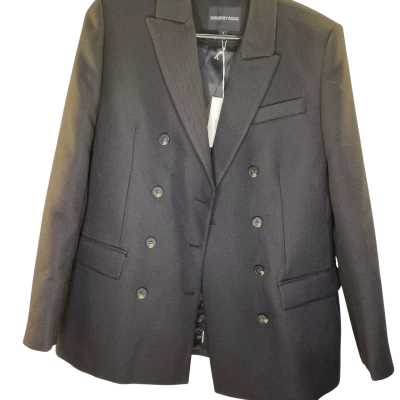 Country Road Womens  Size 12 Blazer Black  