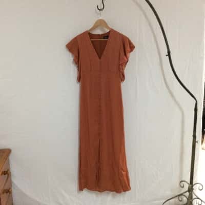 Bardot Women's  Size 8 Short Sleeve Dress  Orange 