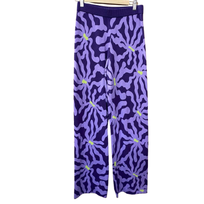Gorman Purple Floral Knit Pants Size 8