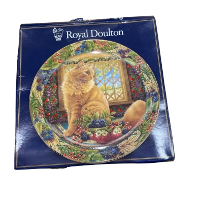 Royal Dalton - Cat's In The Window Collector Plate 