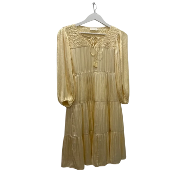 Flannel Womens  Size 1 Maxi Dress Yellow 