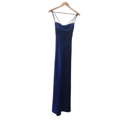 Vintage Intangible Womens  Size 10 Maxi Dress Blue 