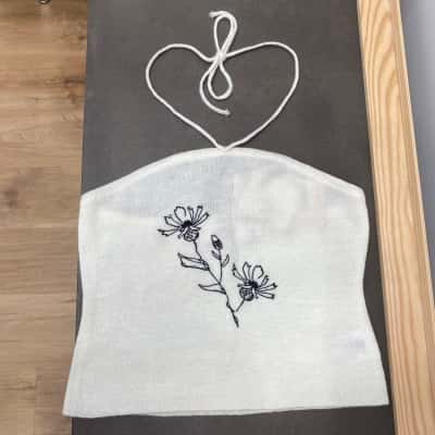 Tiger Mist Womens Tube Top Size S White 