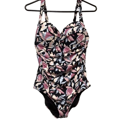 Sculpt Womens  Size 12 Onepiece Bathers Black  / Floral 