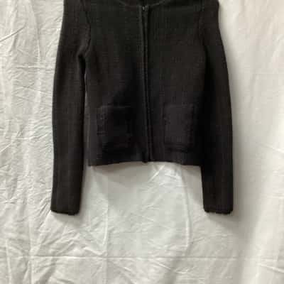 Saba Womens  Size XXS Cropped Jacket Black  C 