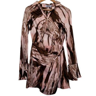 All About May AU10 Pink / Brown Dress