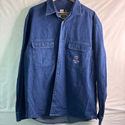 R.M. Williams Mens  Size XL Denim Jacket Blue 