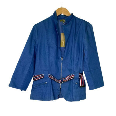 Vers Australia Womans Jacket Size 10 Blue / Multicoloured 