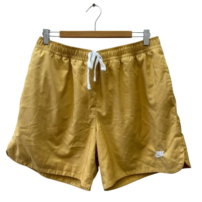 Nike Mens Size L Yellow Shorts