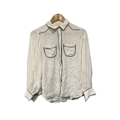  Marie Louise de Monterey  Womens Top Size 6 Cream 