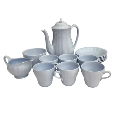 Vintage J & G Meakin Celeste SOL Blue Coffee / Tea Set 1950’s