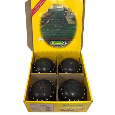 Henselite Eureka Gold Lawn Bowls Set of 4 Size 4 with Original Box