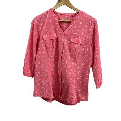 Kathmandu Womens  Size 14 Pink Floral Top