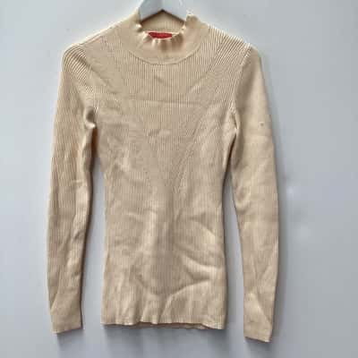 Manning Cartell Womens  Size L Long Sleeve Top Cream 
