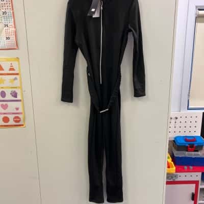 Threadbare Womens  Size 14 Long Sleeve Jumpsuit Black  