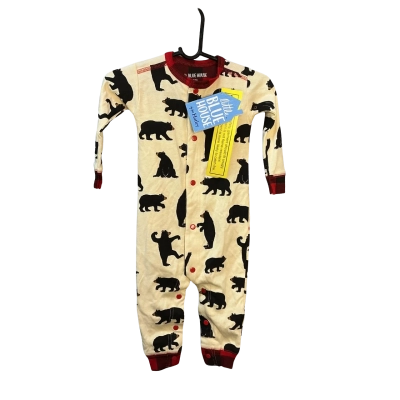 Little Blue House Kids  Size 6-12m Playsuit Black  / Cream 