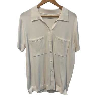 Dissh Womens  Size M Polo Shirt White 