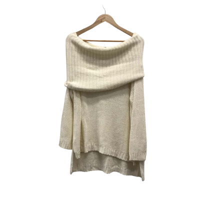 Flower Womens  Size L Jumper White 