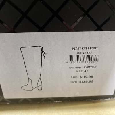 City Chic Perry Knee High  Chestnut Boots RRP $119.00