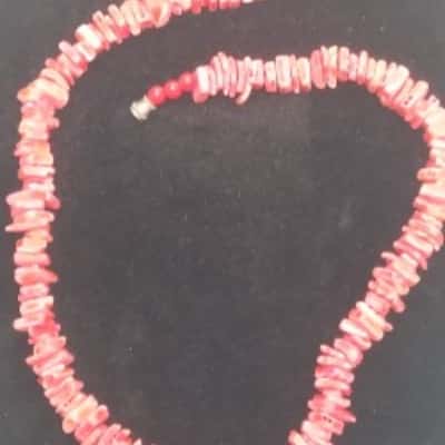  Womens Necklace Coral Pink Shell
